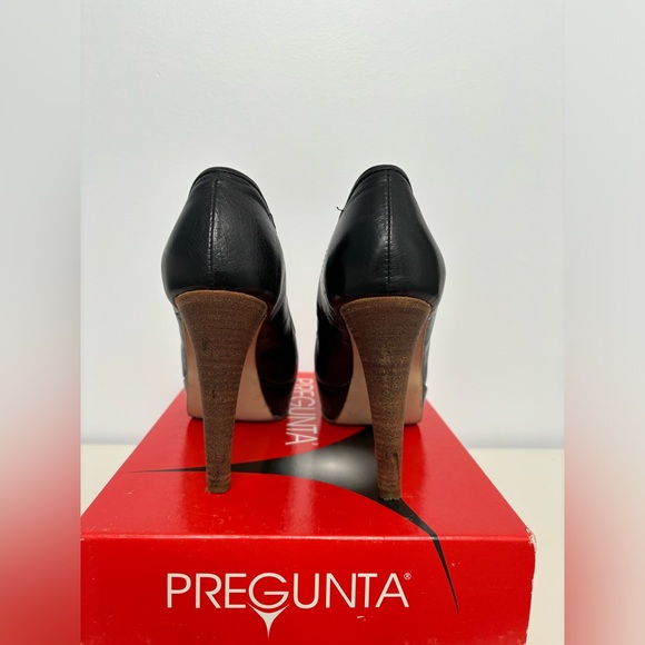 PREGUNTA  Luxury Women’s Black Peep Toe platform Pumps S: 8 Genuine Leather - Picture 7 of 11